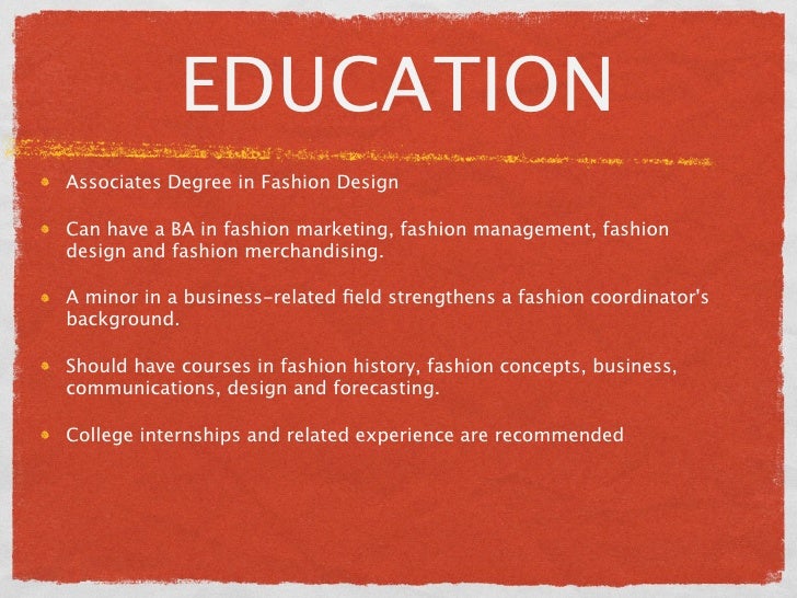 fashion coordinator