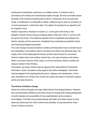 Fashion forecasting | PDF