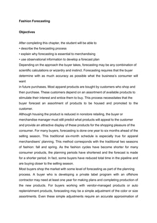 Fashion forecasting | PDF