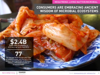 Source: BetaBrand; SaintChic; Wired
From anti-flash clothing that obfuscates
photography to visors to anti-drone
camouflage, fashion design, technology,
and trends are emerging to address
privacy concerns. Brands will need to be
transparent about their entire supply
chain and what data is collected and
shared in order to gain consumer trust.
40
MEGATREND: LACK OF PRIVACY
FASHION DESIGNS ARE EMERGING TO
HELP WEARERS MASK THEIR IDENTITY
 