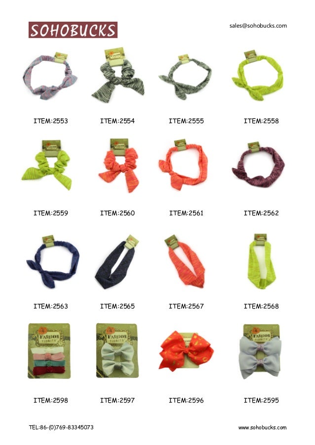 Fashion Hair Accessories Catalog 2018