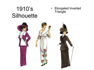 1910’sSilhouetteElongated Inverted Triangle