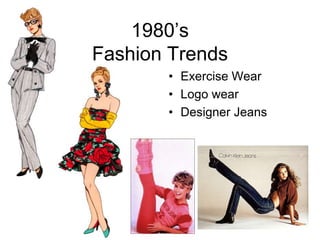 1980’sFashion TrendsExercise WearLogo wearDesigner Jeans