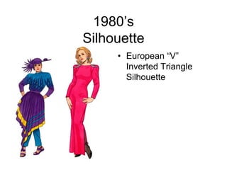 1980’sSilhouetteEuropean “V” Inverted Triangle Silhouette
