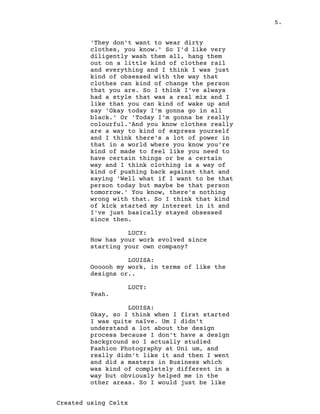 Script On Clothes Fashion in the North East Script | PDF