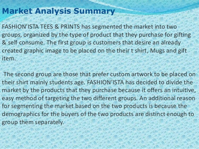 t shirt business market analysis