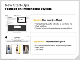 ©  SAP AG 2010. All rights reserved. / Page 47
New Start-Ups
Focused on Influencers: Stylists
Boutine: New Incentive Model...