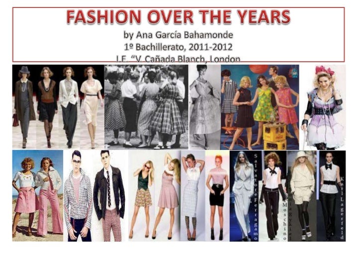 Fashion over the years
