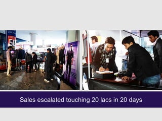 Sales escalated touching 20 lacs in 20 days
 