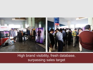 High brand visibility, fresh database,
surpassing sales target
 