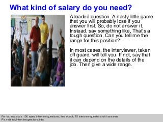 Fashion sales associate interview questions and answers