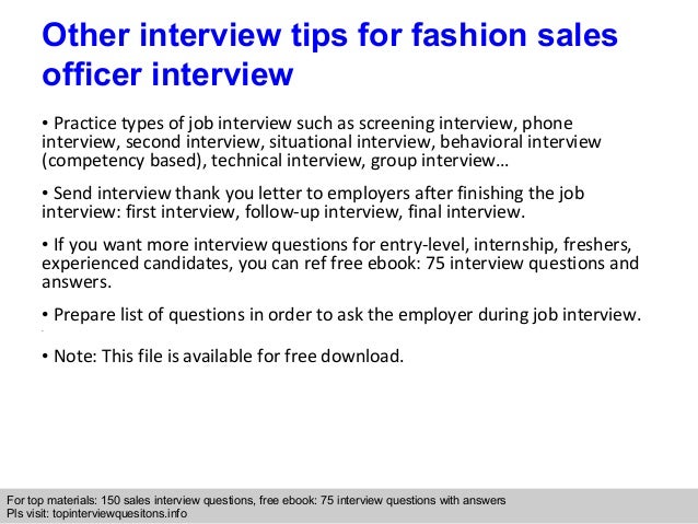 fashion interview questions
