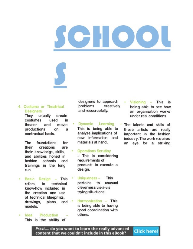 Fashion Designer School Requirements - School Style