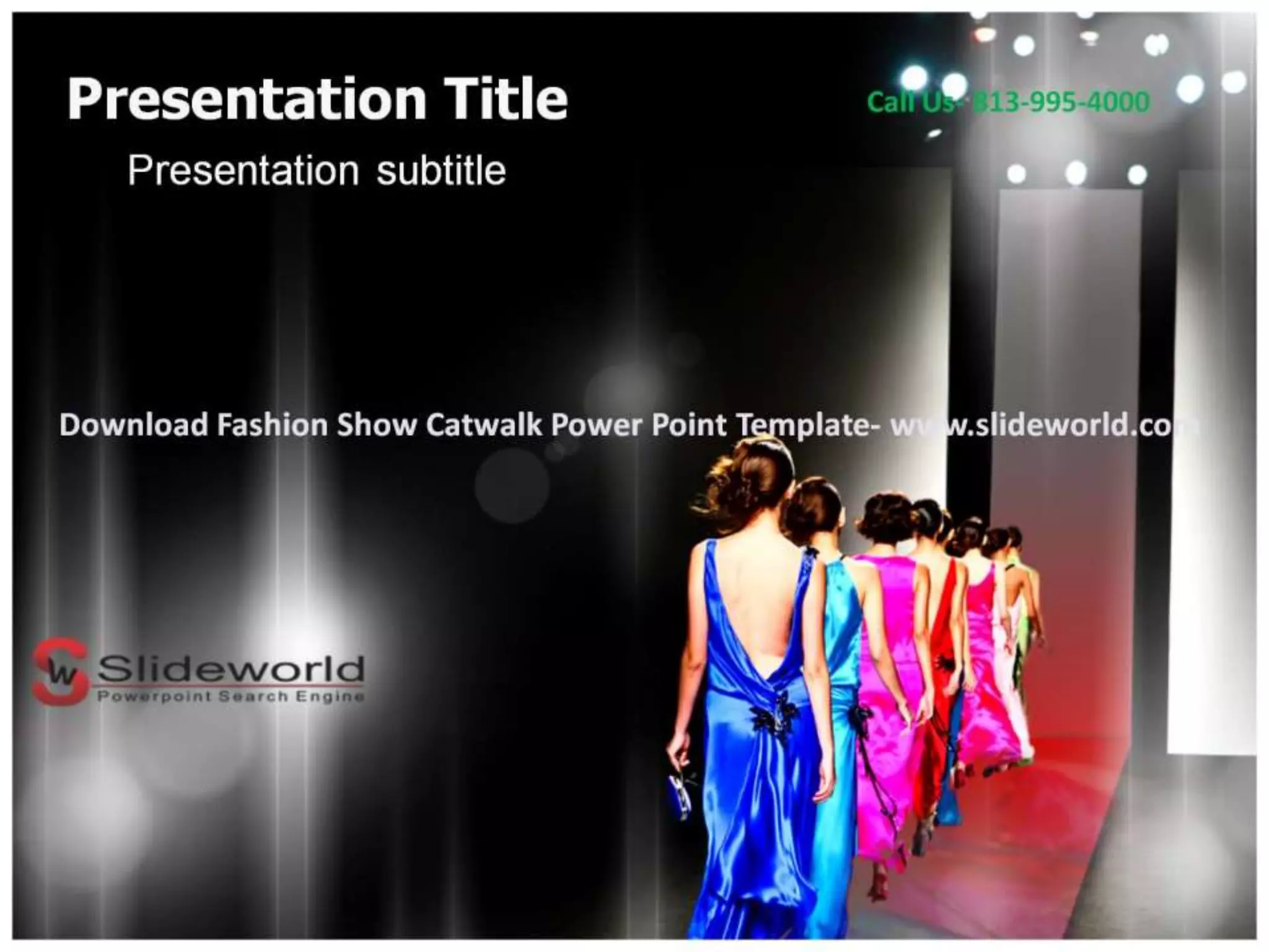 Fashion show catwalk powerpoint template | PPTX