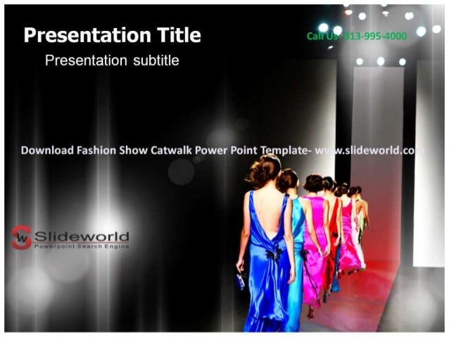 Fashion show catwalk powerpoint template