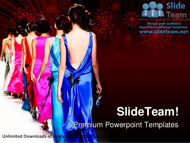 Fashion show events power point templates themes and backgrounds ppt