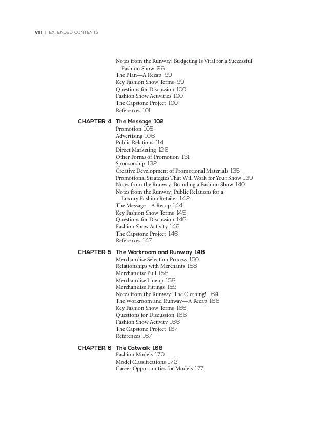fashion model resume
