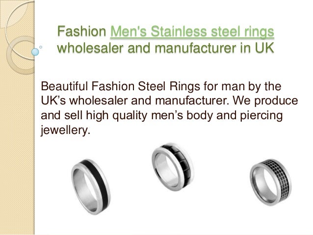 Fashion steel men's rings wholesaler and manufacturer in