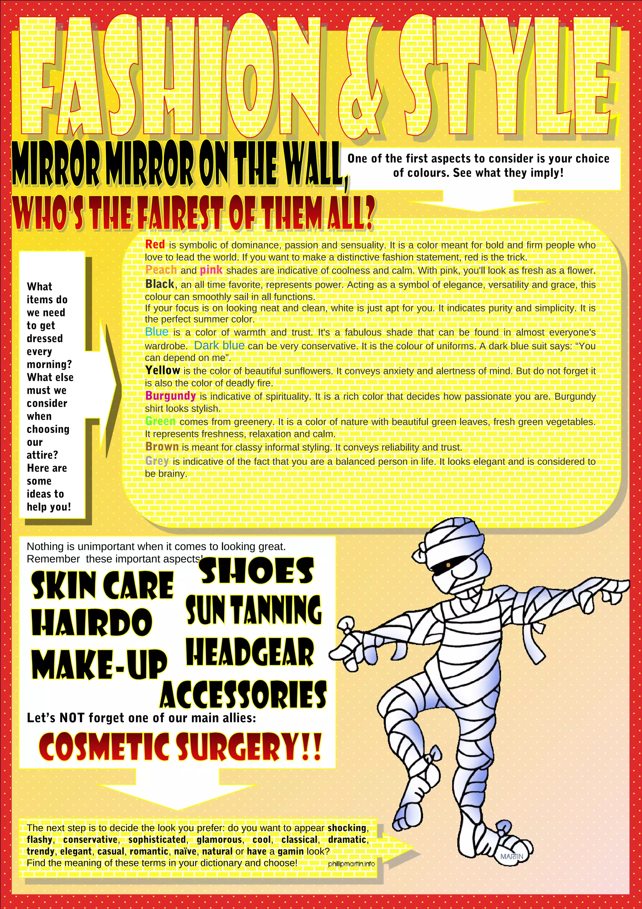 Fashion+style worksheet | PDF