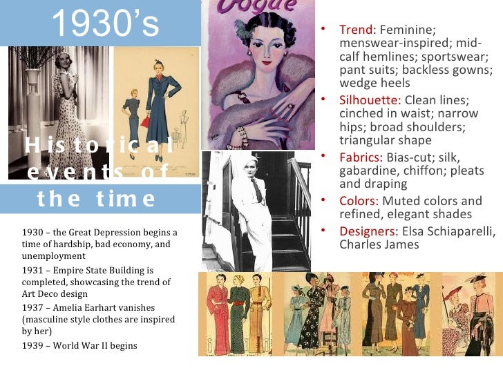 fashion through the decades