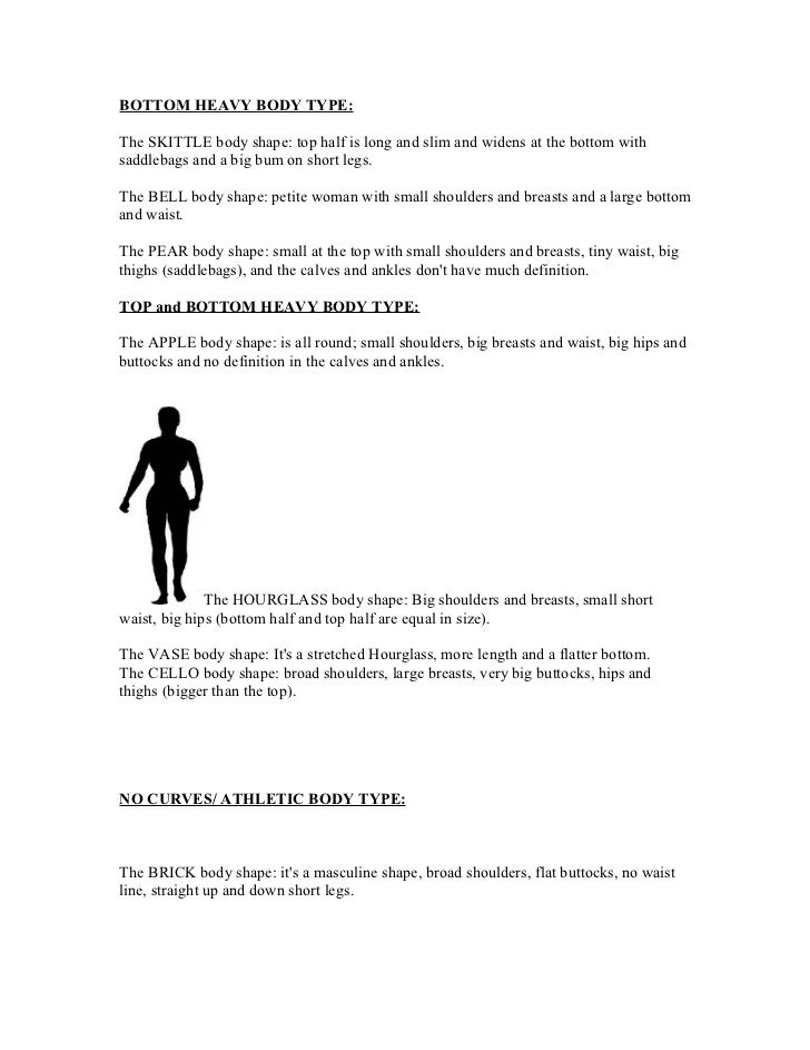 bottom heavy body shape