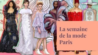 La semaine
de la mode
Paris
 