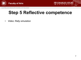Step 5 Reflective competence <ul><li>Video: Rally simulation </li></ul>