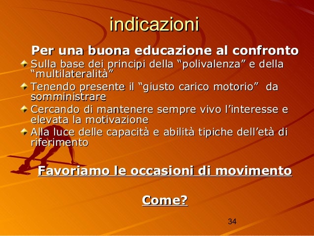 Fasi motorie 1 Regole di buona educazione