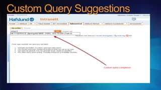 Custom Query Suggestions
 