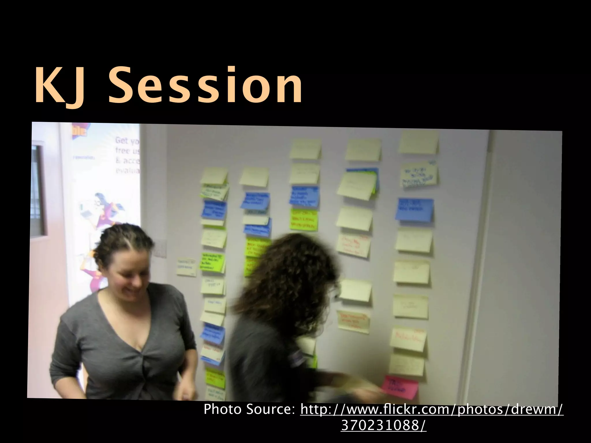 KJ Session




      Photo Source: http://www.ﬂickr.com/photos/drewm/
                          370231088/
 