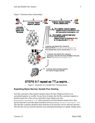 Fast flux hosting and DNS