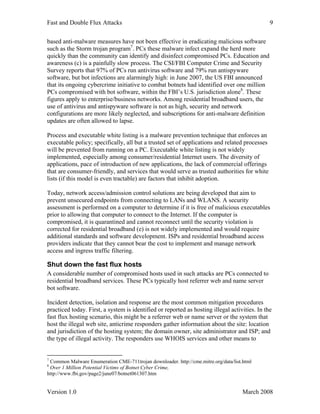 Fast flux hosting and DNS