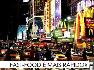 FAST-FOOD É MAIS RÁPIDO? 26 