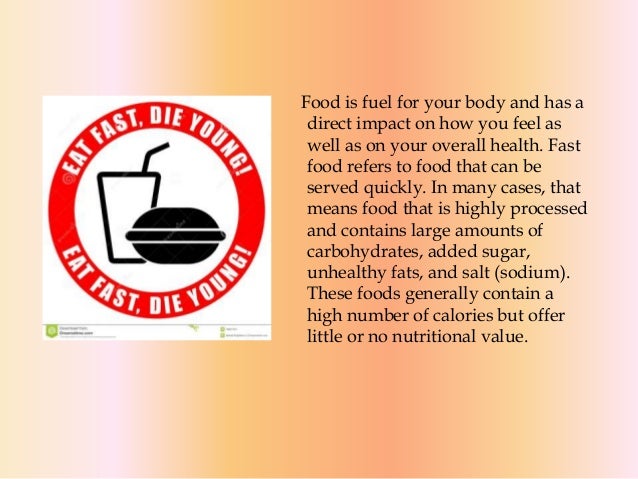 Fast Food Benefits And Health Risks