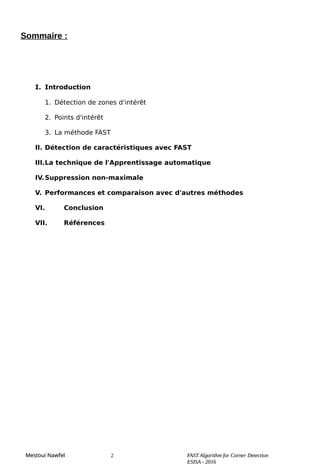 L'algorithme FAST de détection de coins | FAST Algorithm for Corner ...