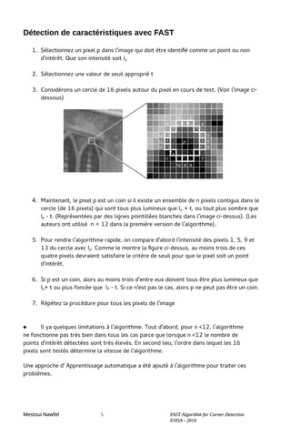 L'algorithme FAST de détection de coins | FAST Algorithm for Corner ...