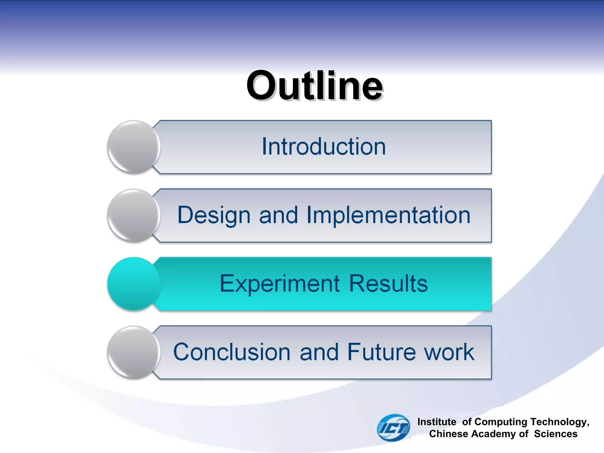 Outline Institute  of Computing Technology, Chinese Academy of  Sciences 