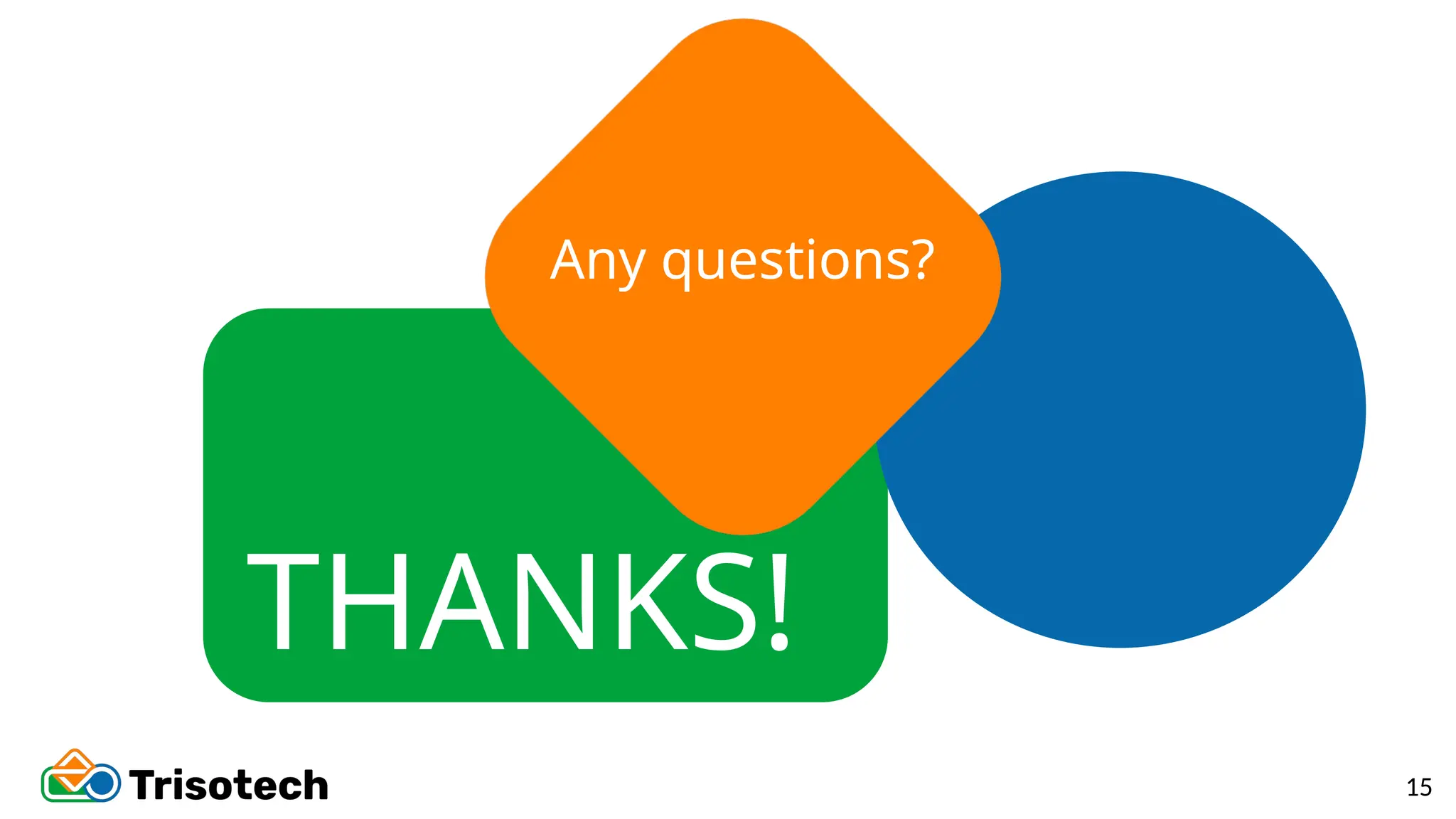 Any questions?
THANKS!
15
 