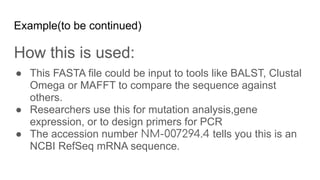FASTA FORMAT .pptx fasta fasta bioinformatics | PDF