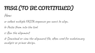 FASTA FORMAT .pptx fasta fasta bioinformatics | PDF