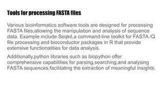 FASTA FORMAT .pptx fasta fasta bioinformatics | PDF