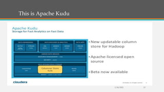 This is Apache Kudu
1/24/2021 13
 
