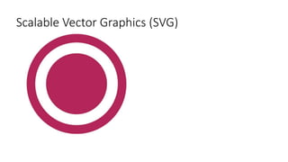 Scalable Vector Graphics (SVG)
 