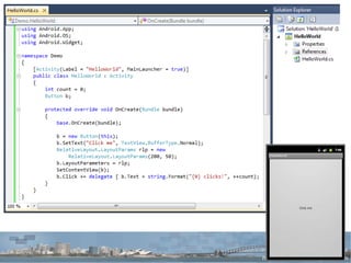 2011: Novell purchased by Attachmate ($2.2b) entire Mono team sacked > startup  Xamarin  created... http://www.mono-project.com/   