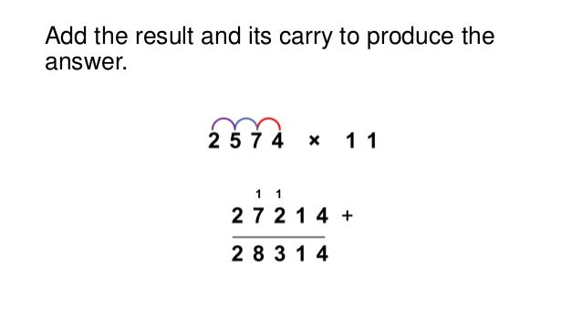 Fast basic math - multiply numbers with 11