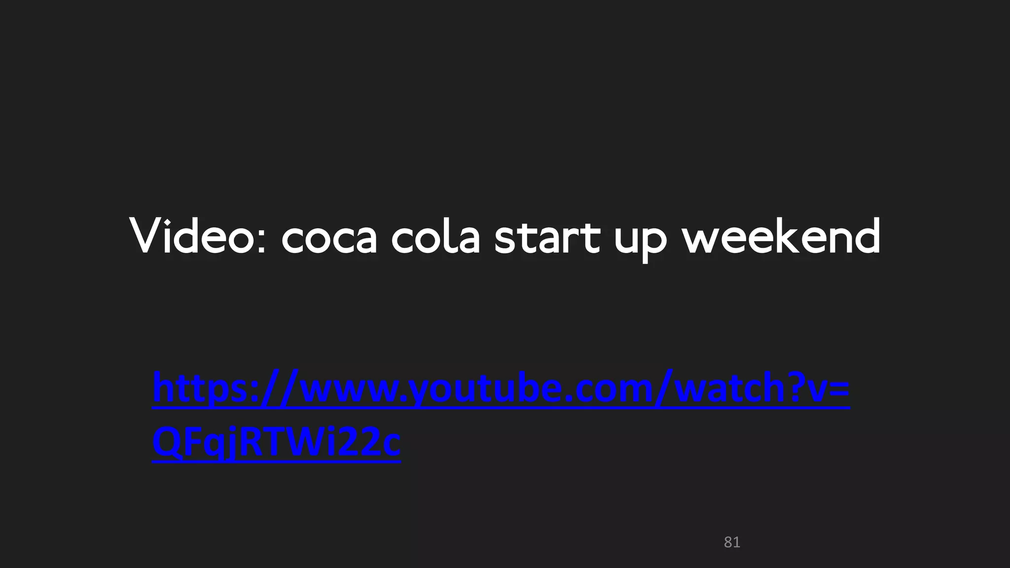 4. Show it is important
Tell them it is important, but more importantly
show it
• 555 program (5000 * 5 people * 5 days to make a
prototype)
• 1000 and a box (see video)
• Start-up weekend (see video)
 