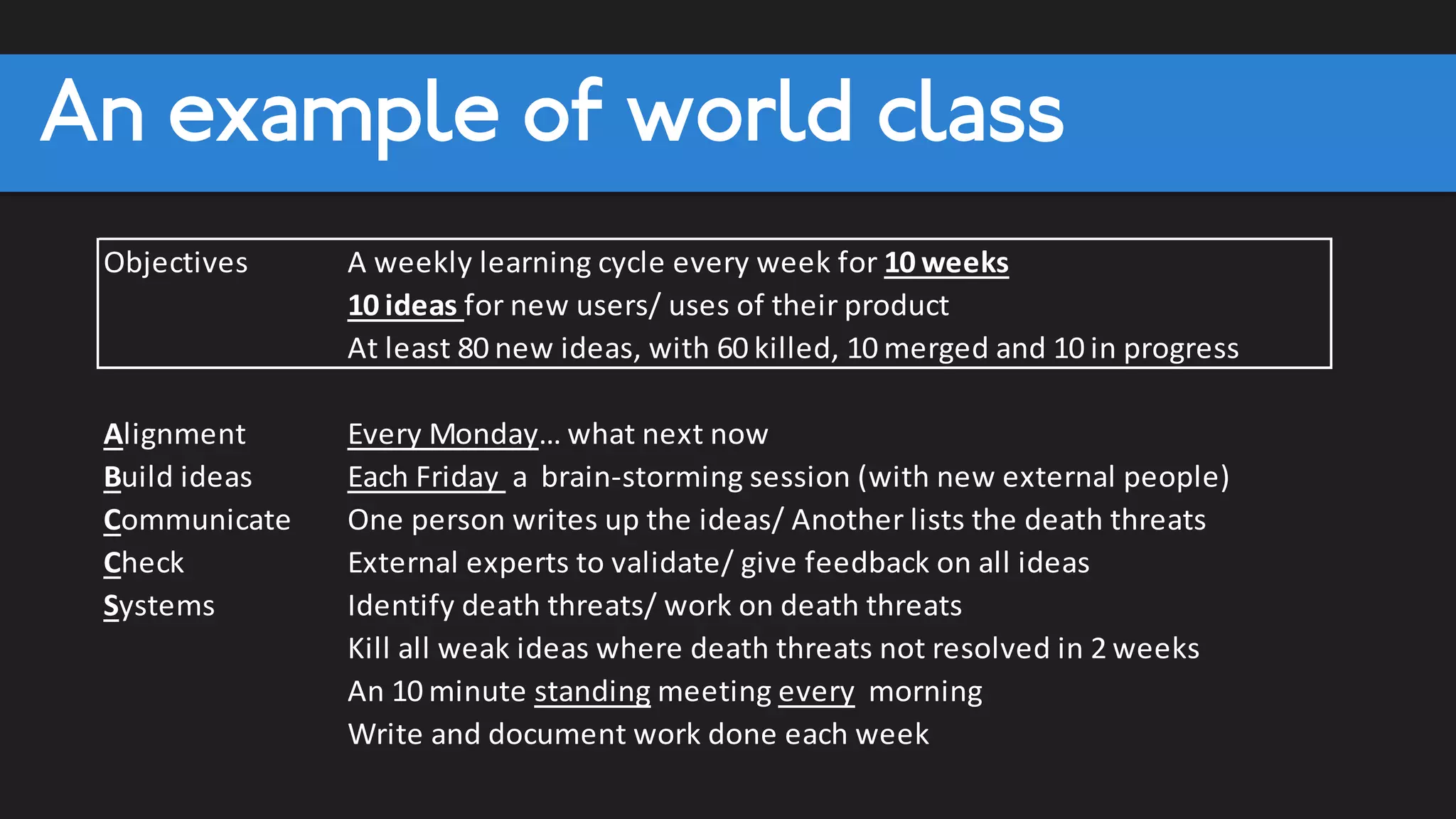 10. Acceleration programs
 