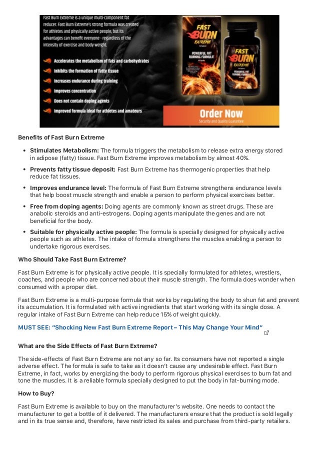 Fast burn extreme review effective fat burner supplement