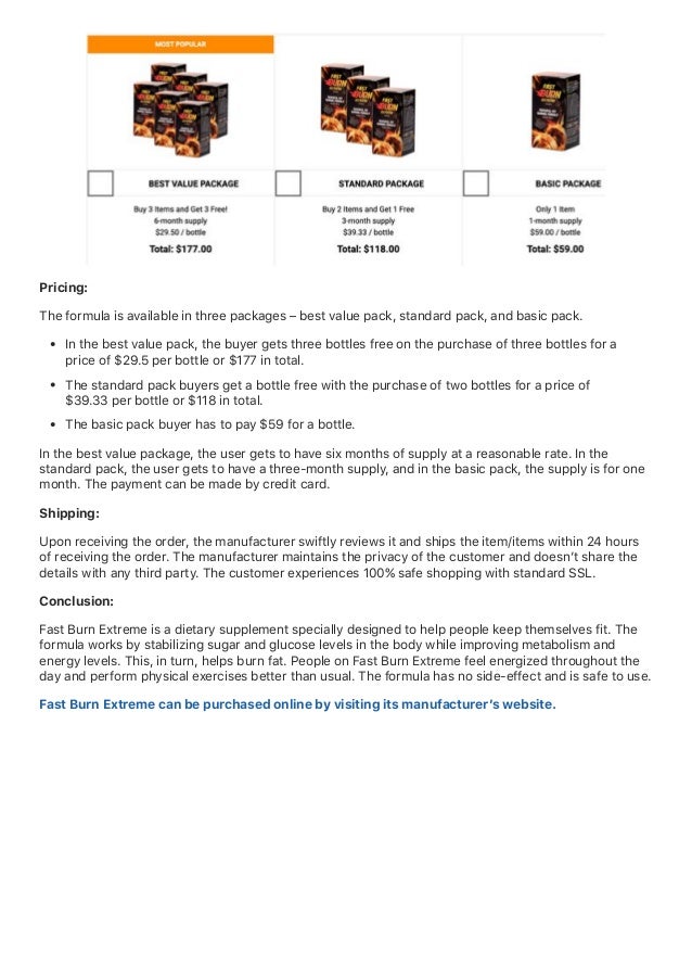 Fast burn extreme review effective fat burner supplement