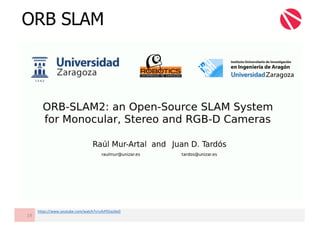 ORB SLAM
19
https://www.youtube.com/watch?v=ufvPS5wJAx0
 